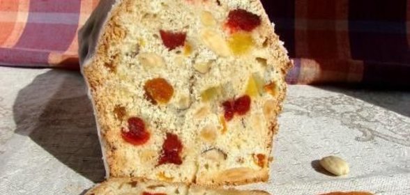Ореховый кекс с грецкими орехами и сухофруктами