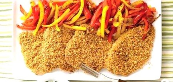 Запанированные свиные отбивные с горчицей