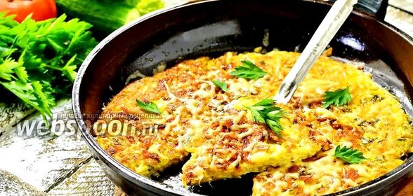 Картофельный пирог на сковороде