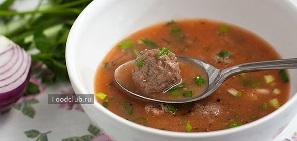 Суп с фрикадельками