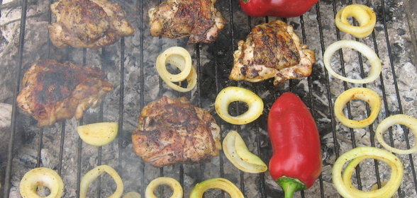 Бедрышки на решетке (шашлык)