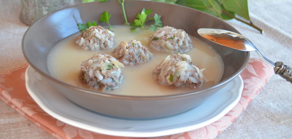 Арганак (армянский суп с фрикадельками)