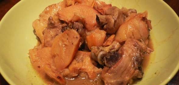 Курочка с айвой и медом