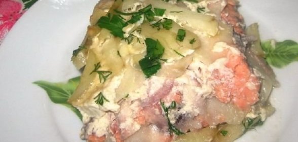 Лосось, запеченный по-фински