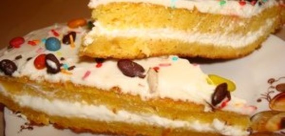 Легкий быстрый тыквенный тортик (для домашнего пользования)