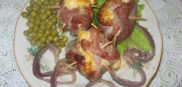 Мясные мешочки с начинкой