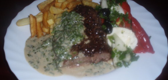 ГОВЯЖИЙ СТЕЙК НА ПЕРЦЕ