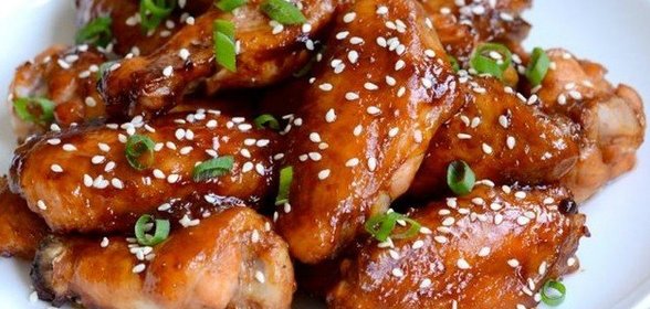 Имбирно-медовые куриные крылышки