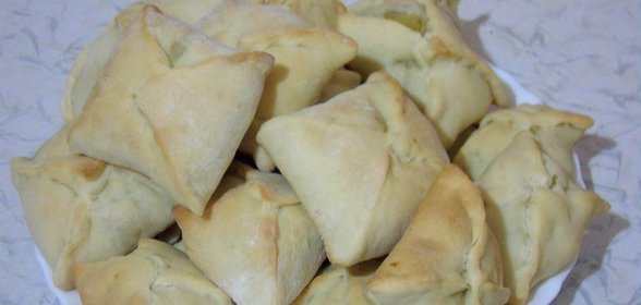Конвертики с картошкой и печенью