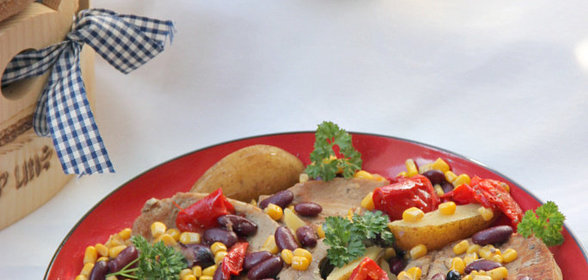 Жаркое из свиных котлет на косточке (дуэльное)