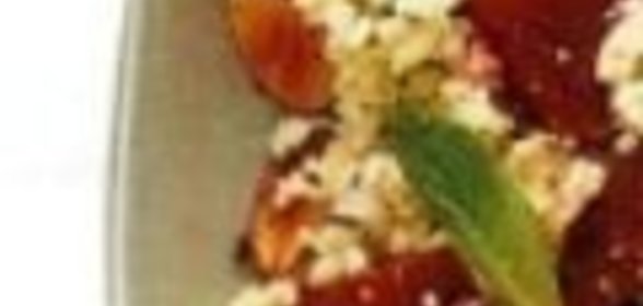 Гарнир из кускуса с вареной свеклой