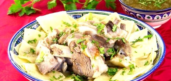 Бешбармак из баранины по-казахски
