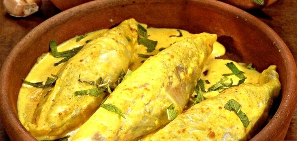 Вегетарианские голубцы с карри