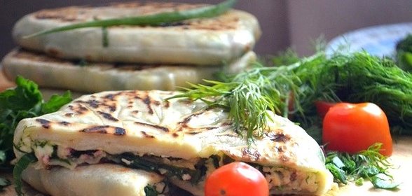 Кутабы из заварного теста