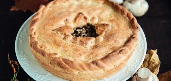 Пирог с грибами