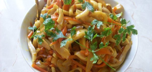 Закуска из кальмаров с карри