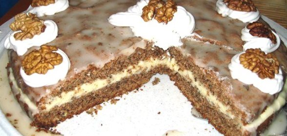 Пражский ореховый торт