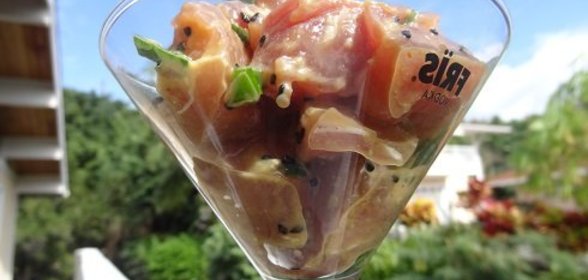 Ахи Поке с Васаби Соусом