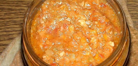 Аджика с кабачками