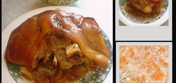 Рулька в вишнёвом соке