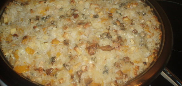 запеканка из риса и курицы