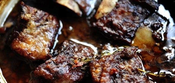 Тушеные ребрышки