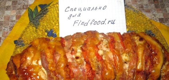 Мясной рулет Ленивый
