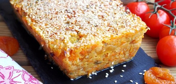 Рыбный террин с курагой и кунжутом