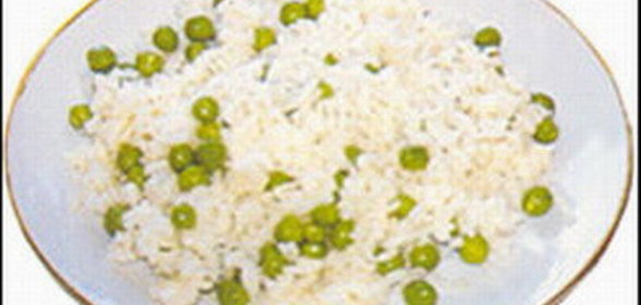 Турецкий плов с зеленым горошком