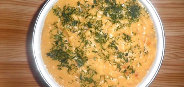 Каша из гороха с луком
