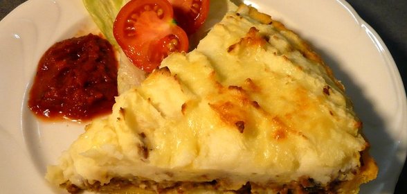 Картошка с фаршем в мультиварке