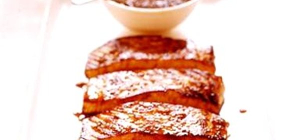 Лосось с медовой глазурью