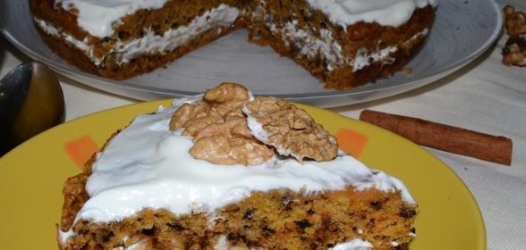 Морковный кекс из мультиварки