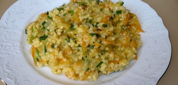 Пшенная каша с капустой