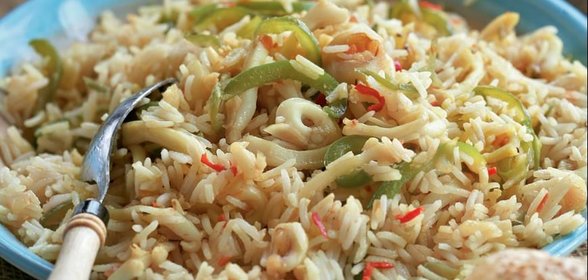 Паэлья с кальмарами