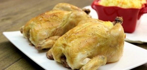 Курица, фаршированная рисом