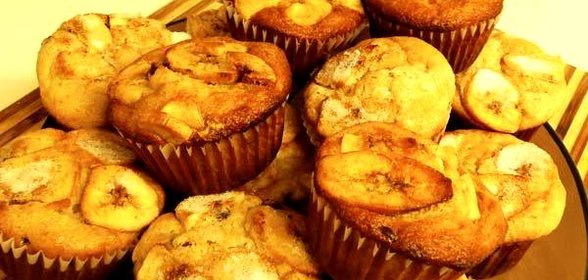 Банановые кексы Маффины