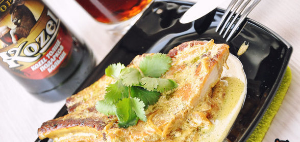 Свиная отбивная на чёрном пиве (по-чешски)