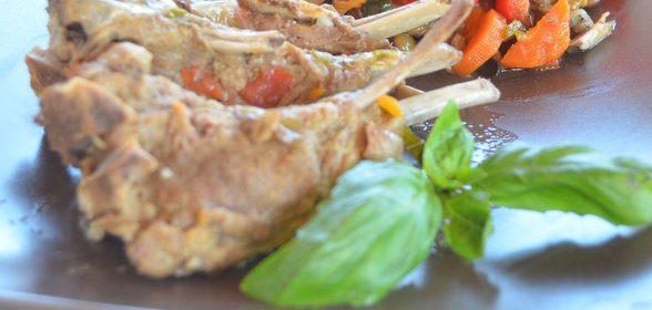 Рагу из чечевицы с овощами и телячьими ребрышками в мультиварке