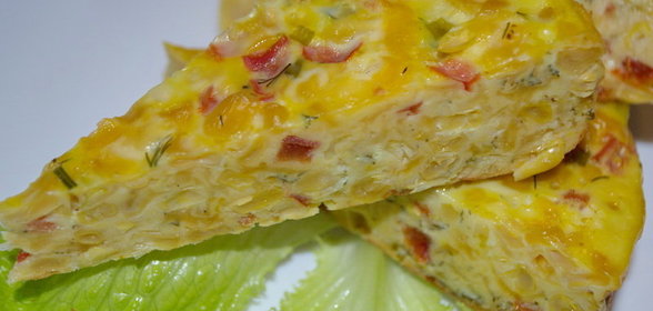 Запеканка с сыром и кукурузой