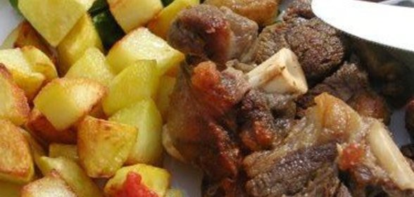 Баранья поджарка по-азербайджански