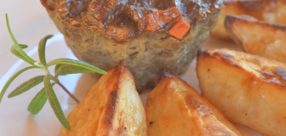 Маффины из печени с гречневыми хлопьями и овощами