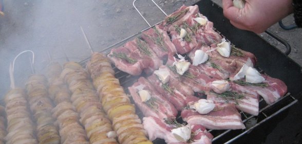 Мои любимые манты с любимым соусом