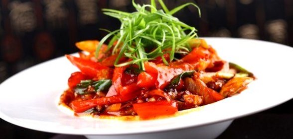 Жареные перцы с уксусом и орегано