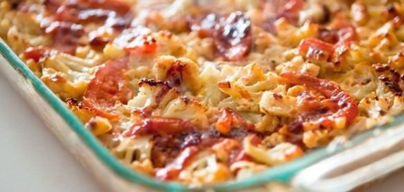 Запеканка из рыбы и цветной капусты