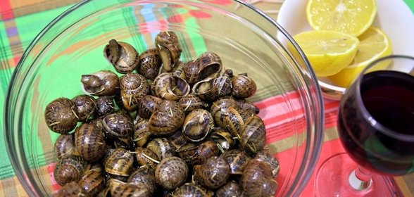 Улитки, жареные с розмарином