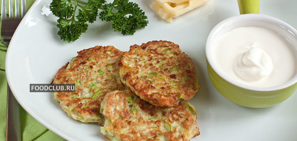 Кабачковые оладьи