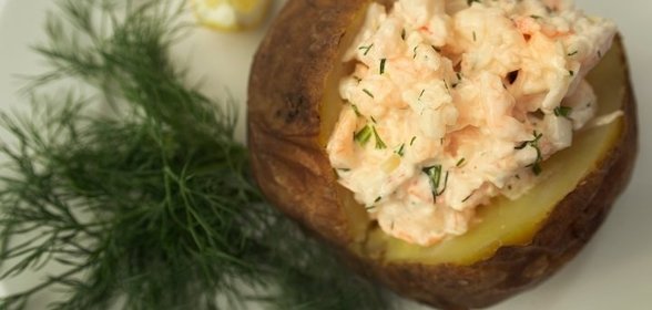 Запеченный картофель с начинкой