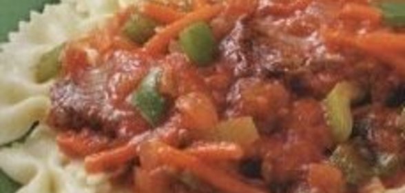 Мясной соус с овощами