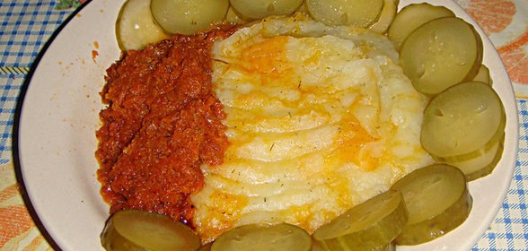 пюре и икра